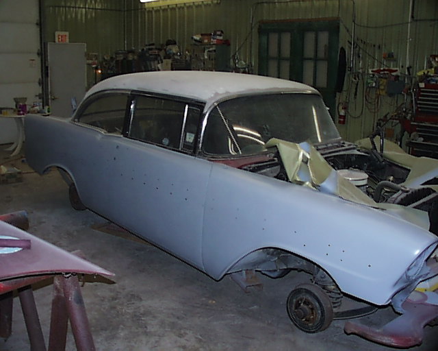 Primed 56 Chevy